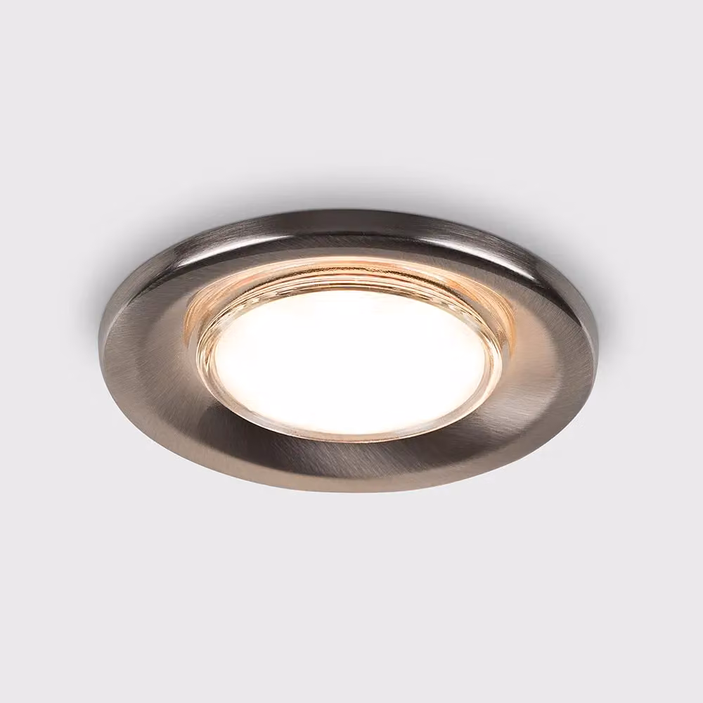 ValueLights 6 Pack of Fire Rated Recessed LED Downlights in Silver with Cool White Bulbs – 2