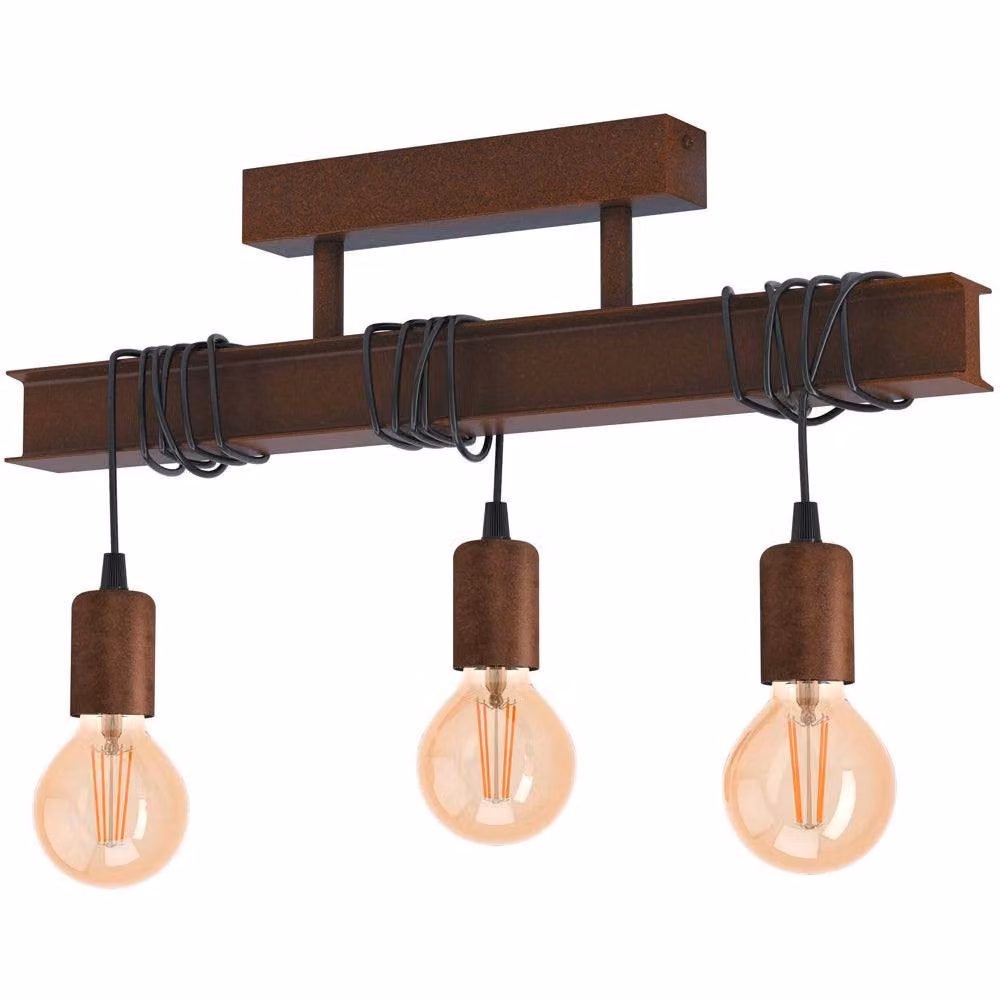Loops Modern Brown Metal Suspended Pendant Light – 2