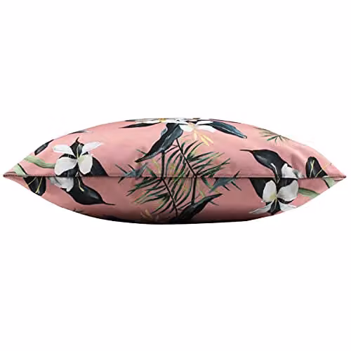 Terrys Pink Floral Square Outdoor Filled Cushion W/D/H: 43 x 43 x 43 cm – 2