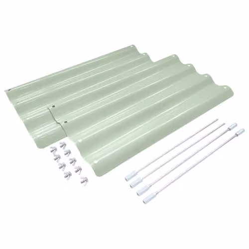 Harbour Housewares 2pc Galvanised Steel Raised Garden Bed Extension Set in Green or Anthracite – 1