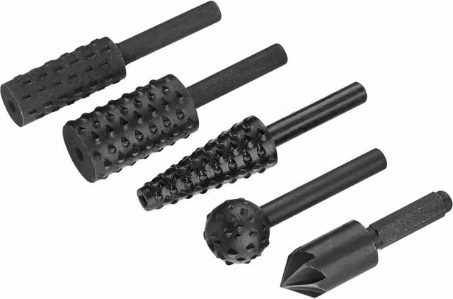 Stanley Wood Drill Bit Set with Rasp in Black
