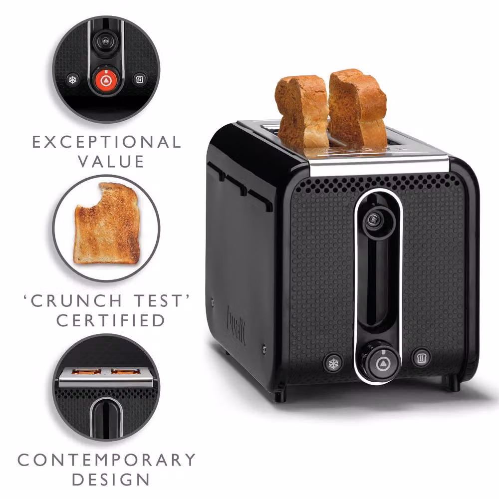 Dualit Studio 2 Slot Toaster in Black – 2