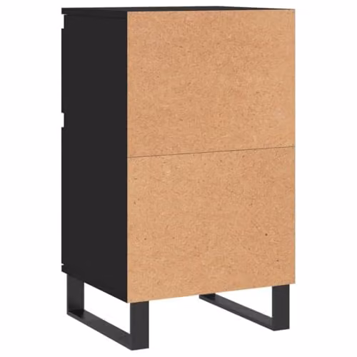vidaXL Set of 2 Modern Black Sideboards in Engineered Wood, W/D/H: 40 x 35 x 70 cm – 5