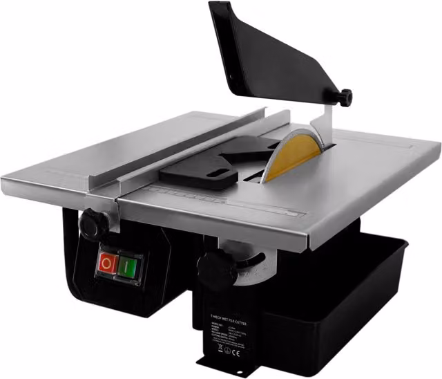 T-Mech 600W Electric Wet Tile Cutter in Black