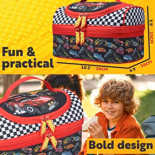 Get Trend Hot Wheels Insulated Multi-Compartment Lunch Bag in Multicolour – 6
