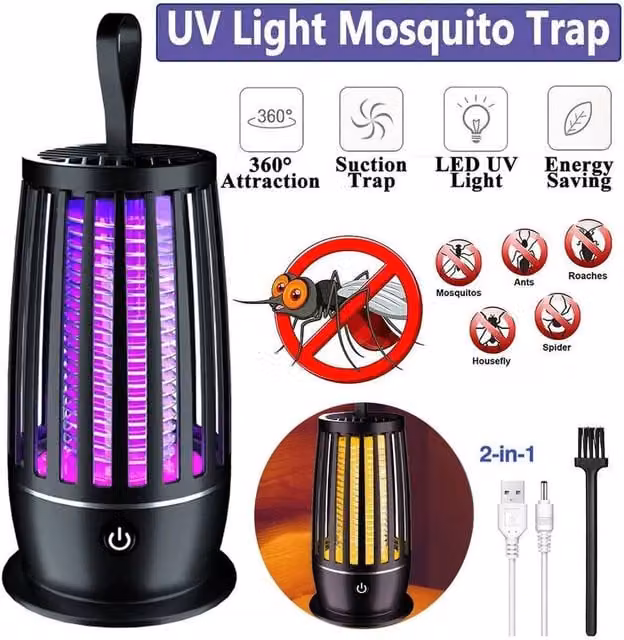 PAWNORA Electric Mosquito Killer Lamp in Black