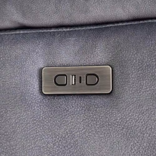 Furnishings For Less UK Tilly 2 Seater Electric Power Recliner Sofa in Charcoal Fabric with USB Charging Ports – 2