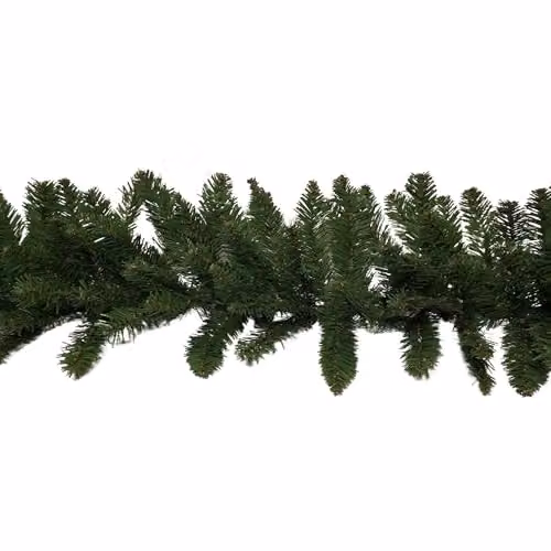 Samuel Alexander 2.7m Plain Green Christmas Garland with 260 Bullet Tips – 4