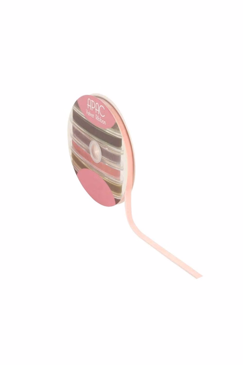 KDMD Baby Pink Velvet Ribbon, 2 Pack, Width: 10 mm, Length: 20 m per roll – 2