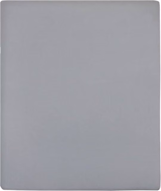 Berkfield Home Grey Jersey Cotton Fitted Sheets, 2 Pack, W/D/H: 90 x 200 cm