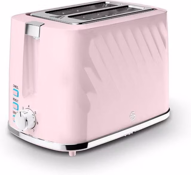Swan Windsor 2 Slice Toaster in Pink