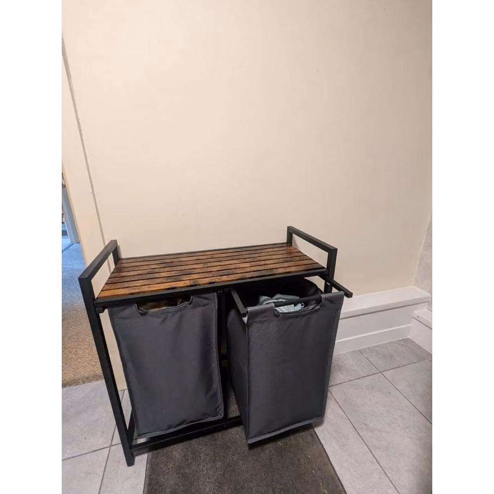 Kelvenix Large Industrial Laundry Basket in Black – 4