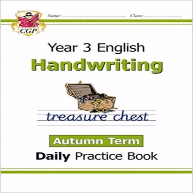 CGP Books KS2 Year 3 Daily Handwriting Practice Book, Autumn Term, Multicolour Paperback