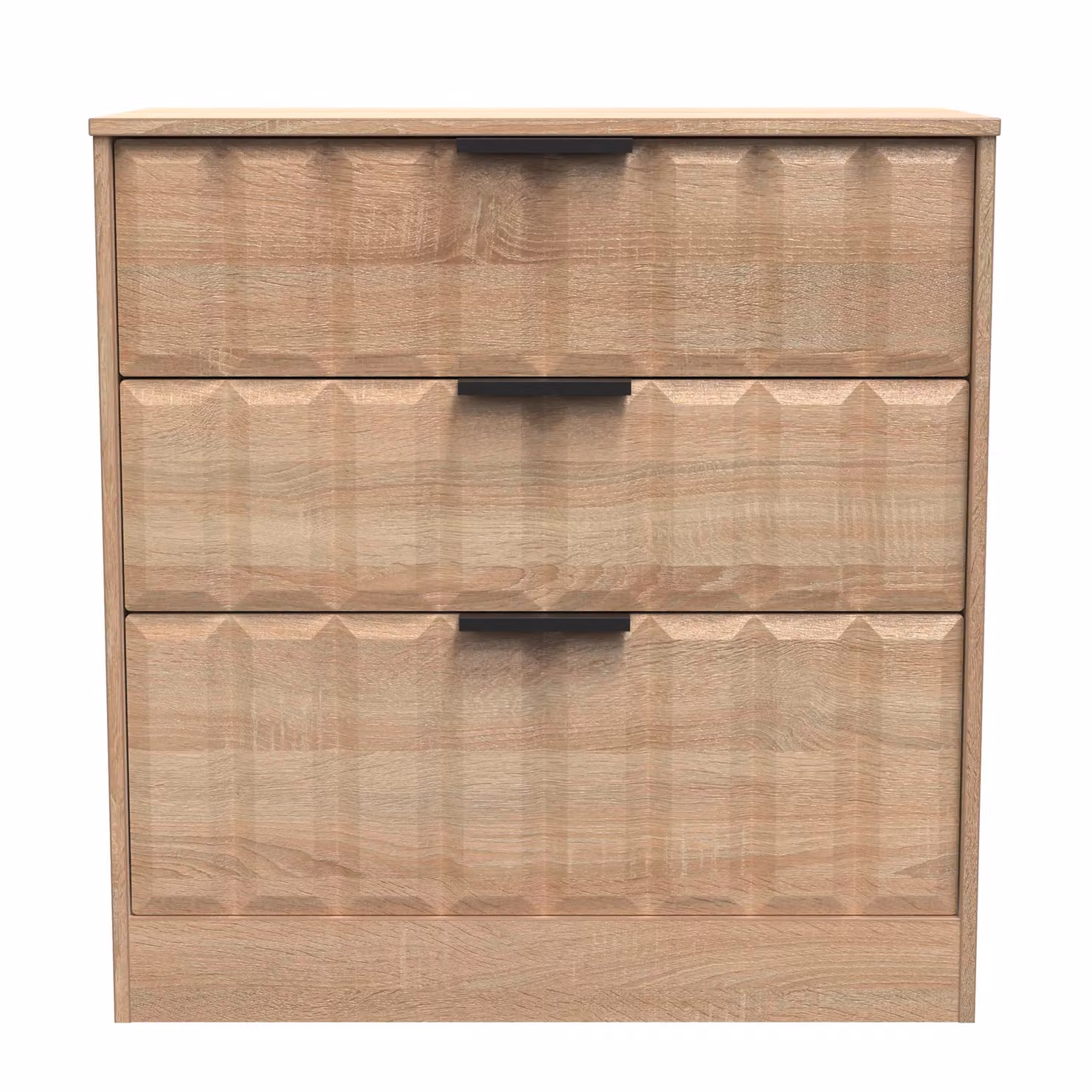 Ready Assembled 2 U Seattle 3 Drawer Deep Chest in Light Oak – 2