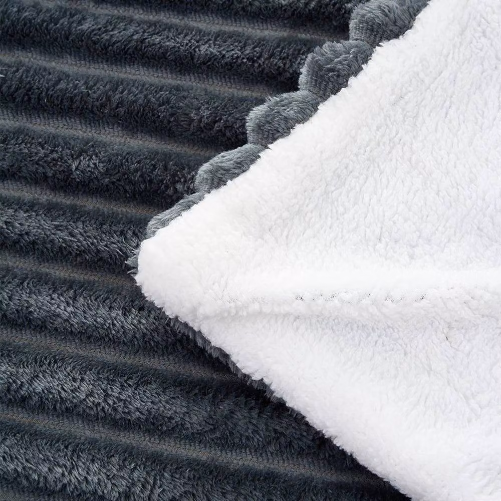 Kelvenix Grey Faux Fur Throw Blanket – 5