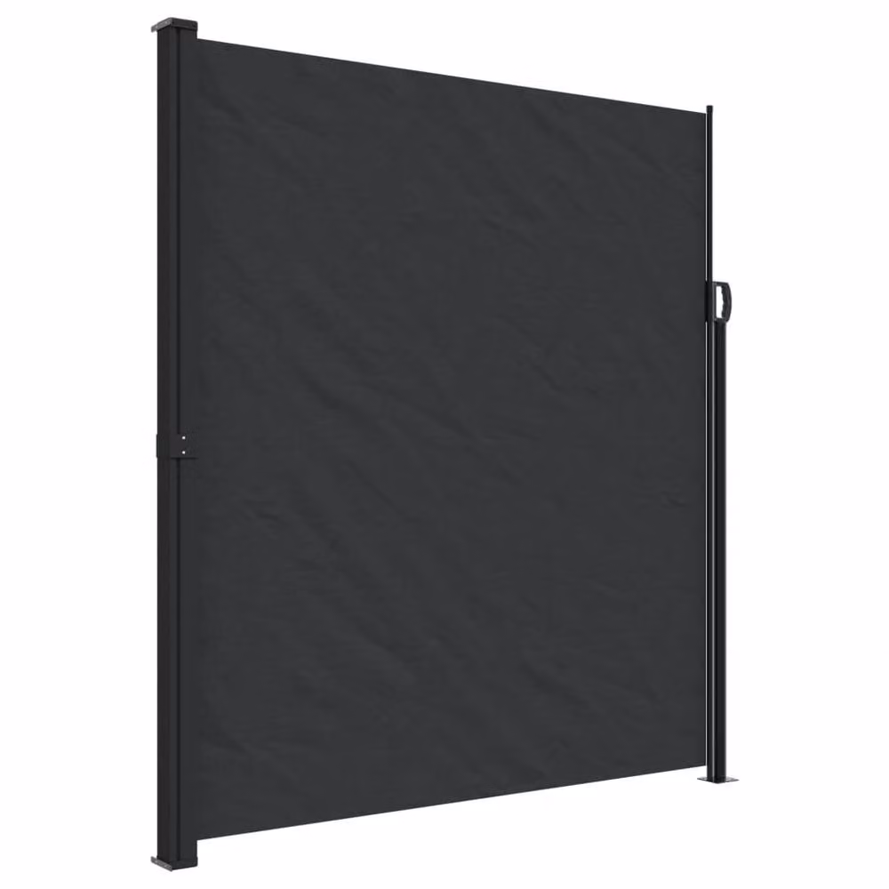 Berkfield Home Retractable Wall-Mounted Side Awning in Black, W/D/H: 500 x 220 cm – 2