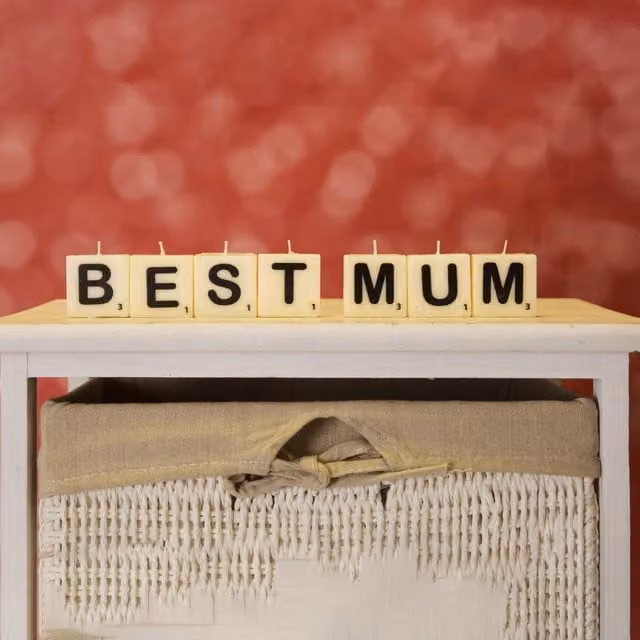 Boxer Gifts U Letter Shaped Tabletop Candle in White