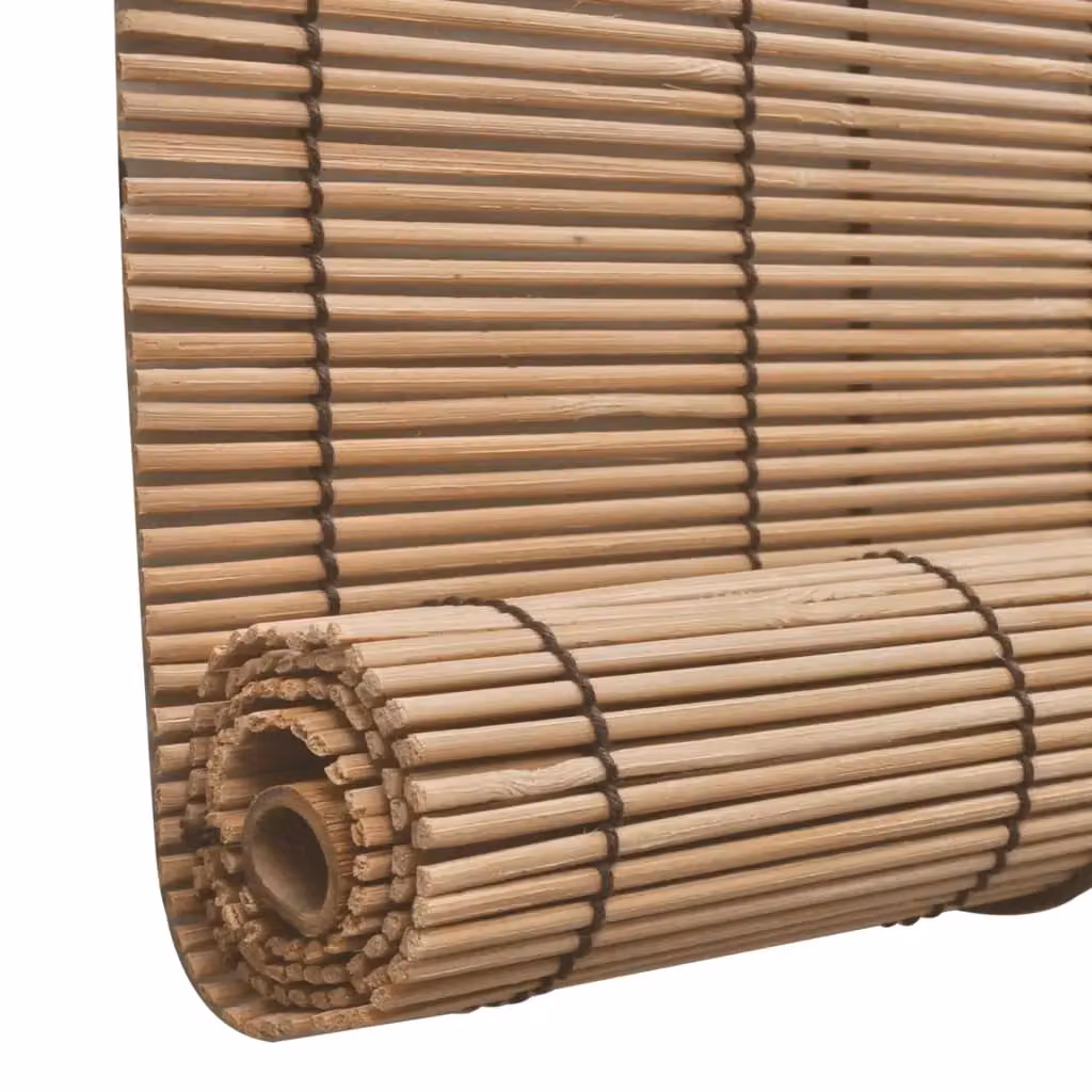 Berkfield Home Bamboo Roller Blind, Brown, W: 140 cm, H: 220 cm – 4