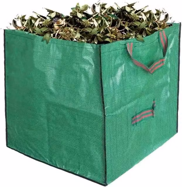 NESTLUNE Heavy Duty Garden Grass and Waste Sacks, Green, W/D/H: 100 x 100 x 100 cm