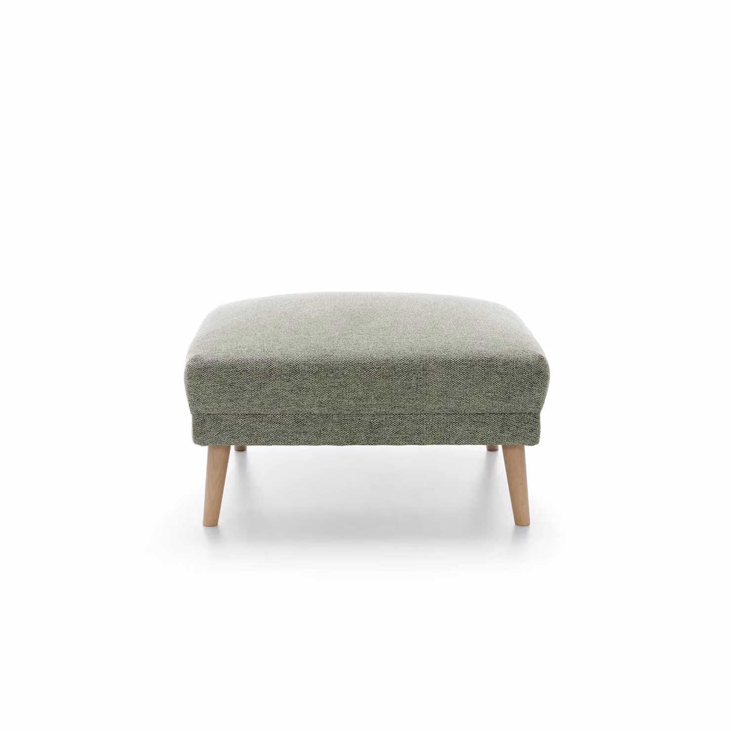 Abakus Direct Harper Footstool in Green Fabric, W/D/H: 62.0 x 36.0 x 36.0 cm – 2