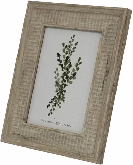 KDMD Skye Rectangular Single Photo Frame with Freestanding Display in Beige – 1