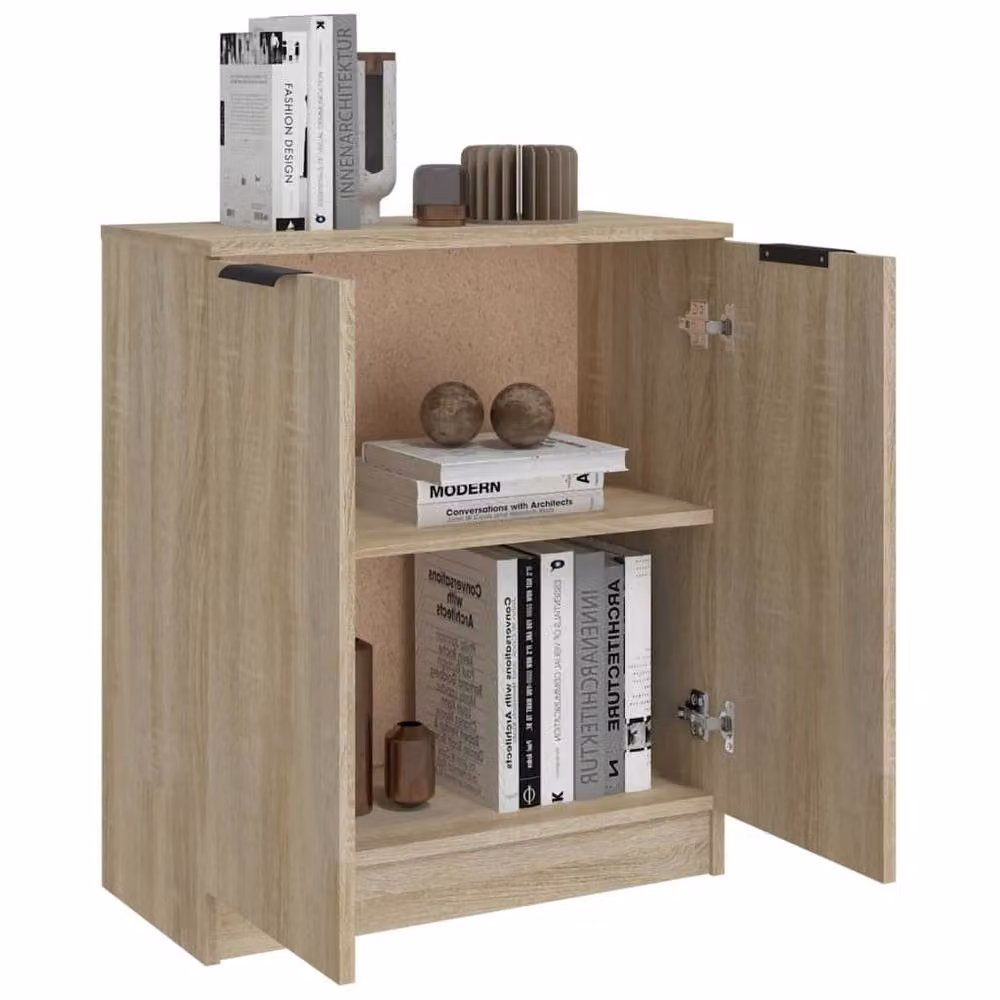 Berkfield Home Sonoma Oak Sideboard in Beige, W/D/H: 60 x 30 x 70 cm – 3