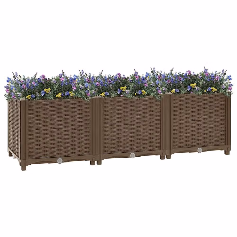 Berkfield Home Brown Polypropylene Raised Bed W/D/H: 120 x 40 x 38 cm – 2