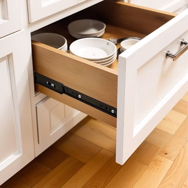 Lifeideas Black Steel Ball Bearing Drawer Slides, Length: 50 cm