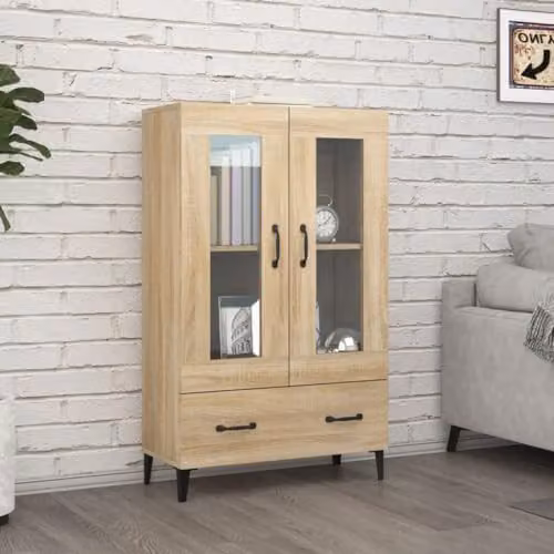vidaXL Modern Highboard in Brown, W/D/H: 70 x 31 x 115 cm – 2
