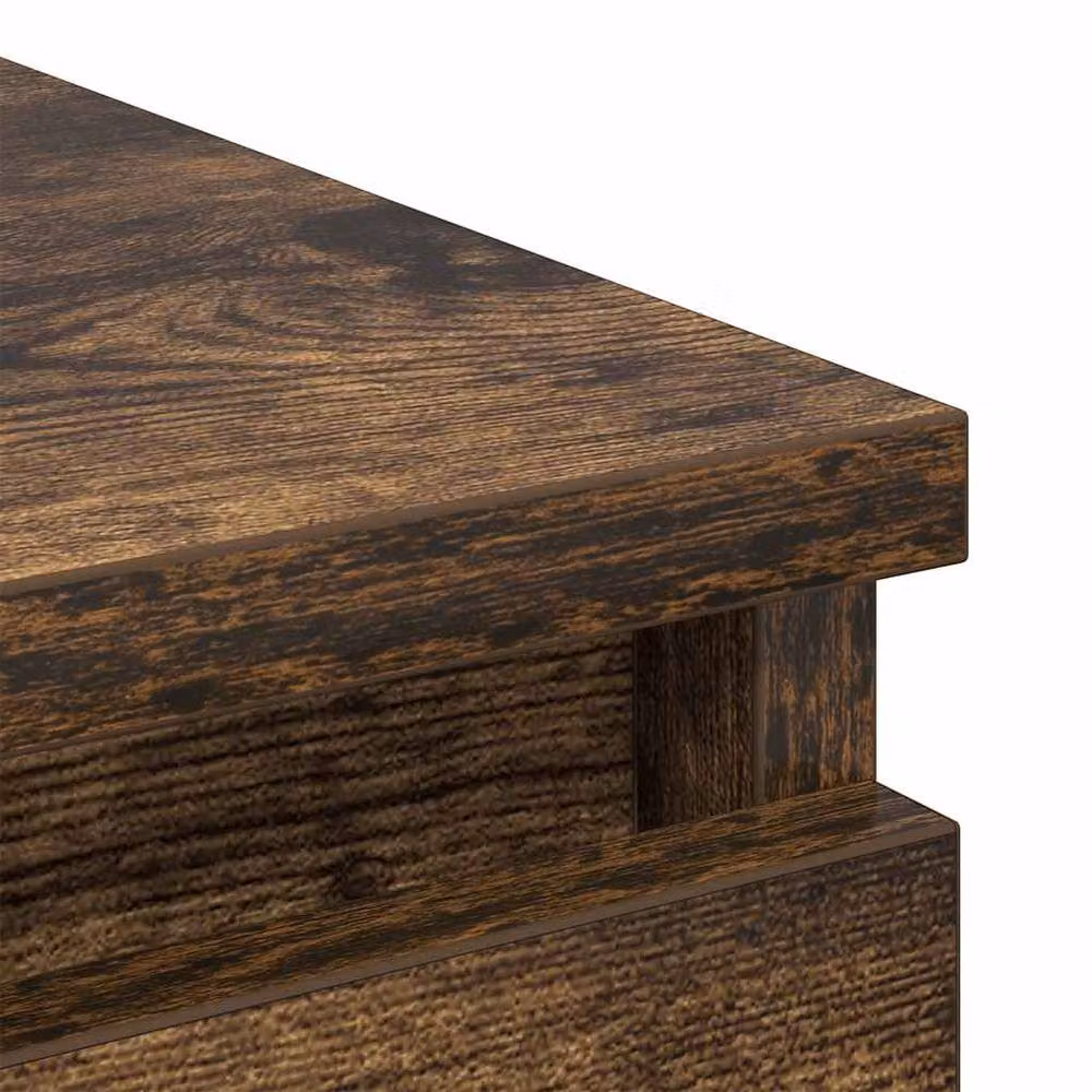 Berkfield Home Smoked Oak Sideboard in Brown, W/D/H: 80 x 35 x 76 cm – 5