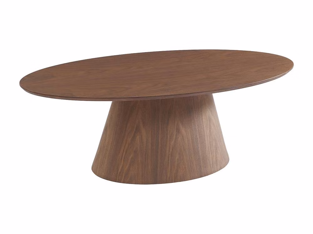 Vente-unique ANTELADA Walnut Veneer Coffee Table in Brown, W/D/H: 100 x 60 x 40 cm – 2