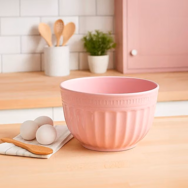 Orsina Medium Pink Versatile Mixing and Serving Bowl