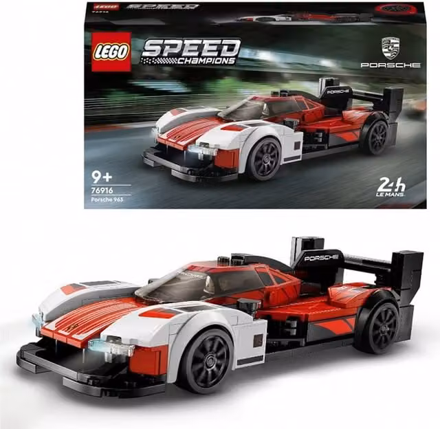LEGO Speed Champions Porsche 963 Vehicle Set in Red, Black and White