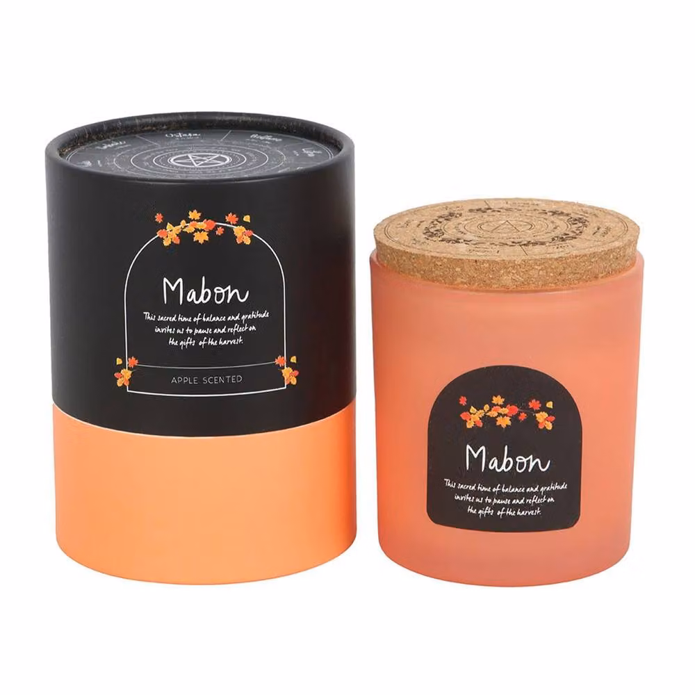 Something Different Wheel Of The Year Apple Mabon Tabletop Candle in Orange – 3