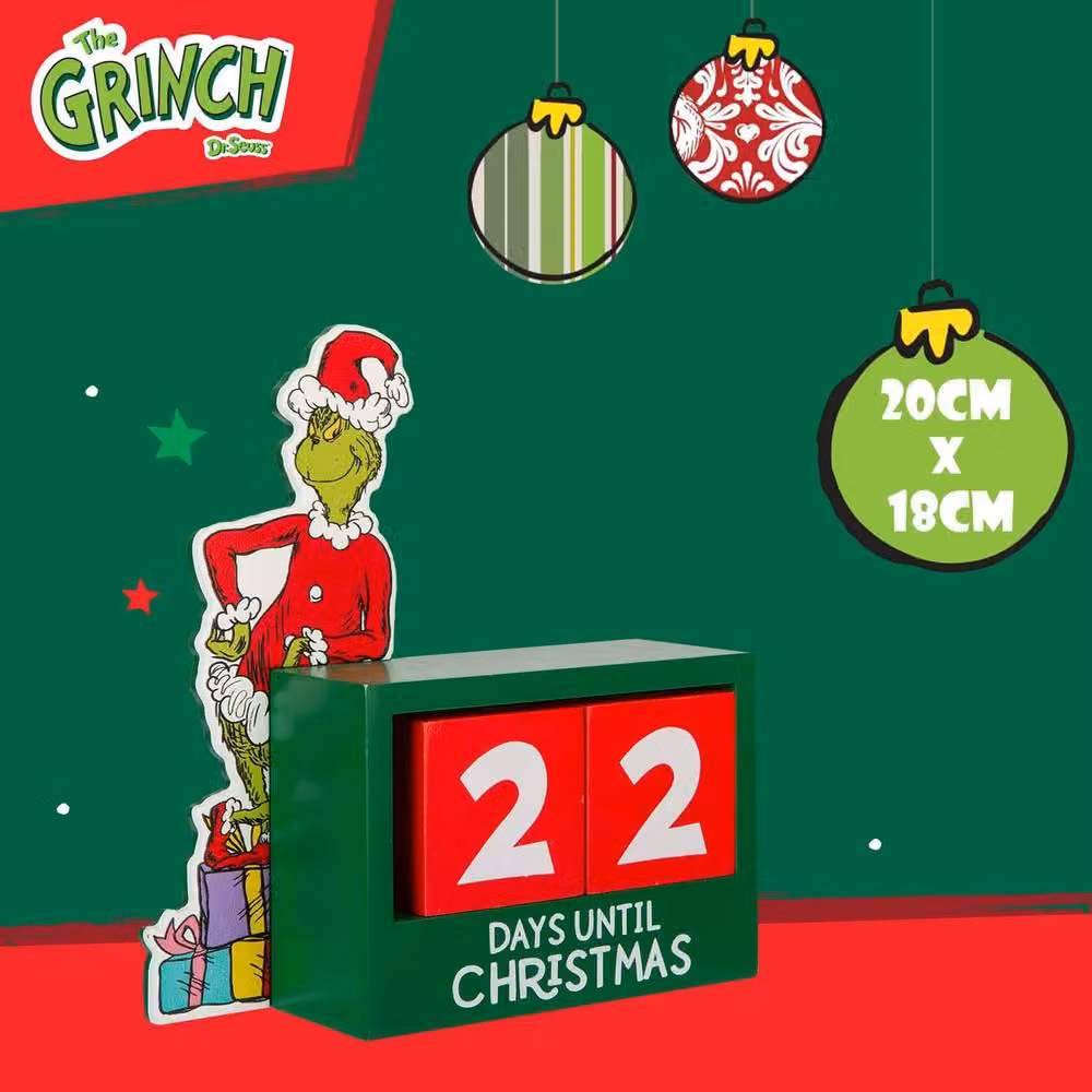 VFM e-Store Grinch Christmas Tabletop Decoration, Green, W: 16 cm, D: 14 cm, H: 18 cm – 2