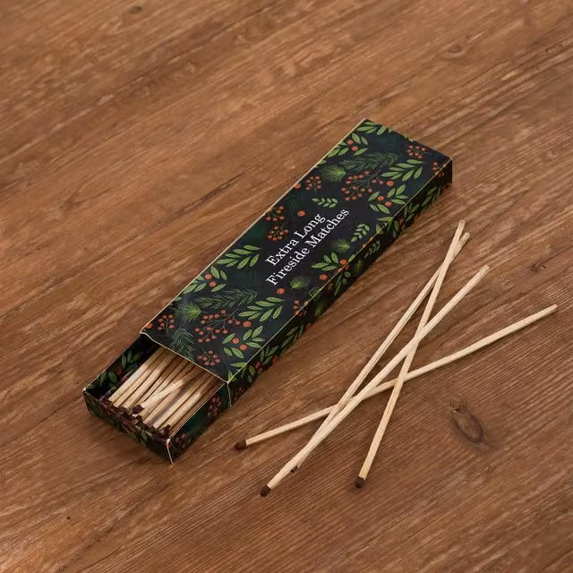 Dibor Extra Long Fireside Matches in Green