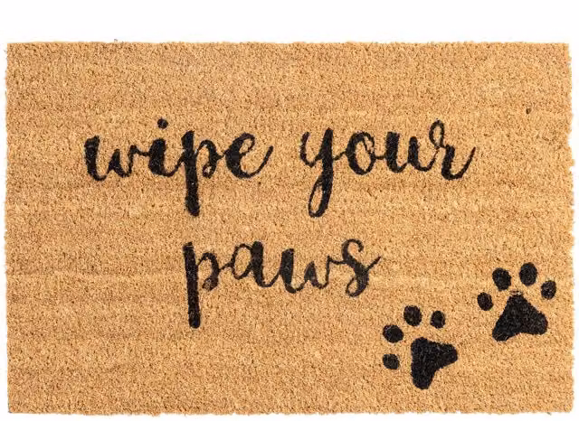 Nicola Spring Country House Animal Graphic Coir Door Mat, Brown