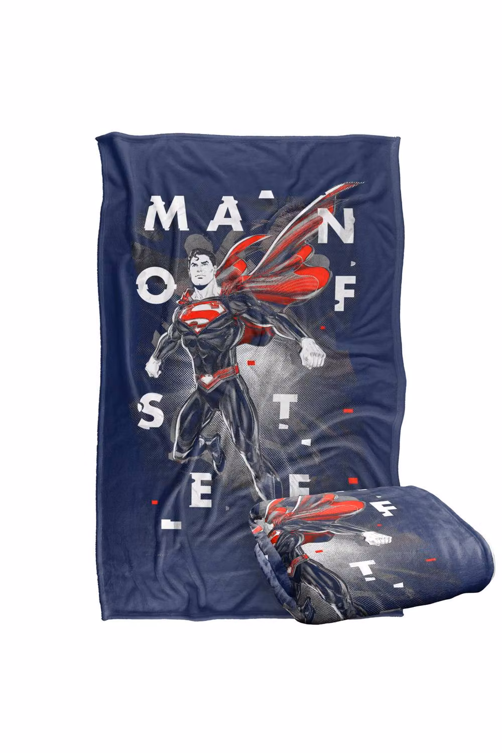 Warner Bros. Superman Man Of Steel Poster Super Soft Fleece Throw Blanket, Multicolour, W: 152 cm, D: 127 cm – 7