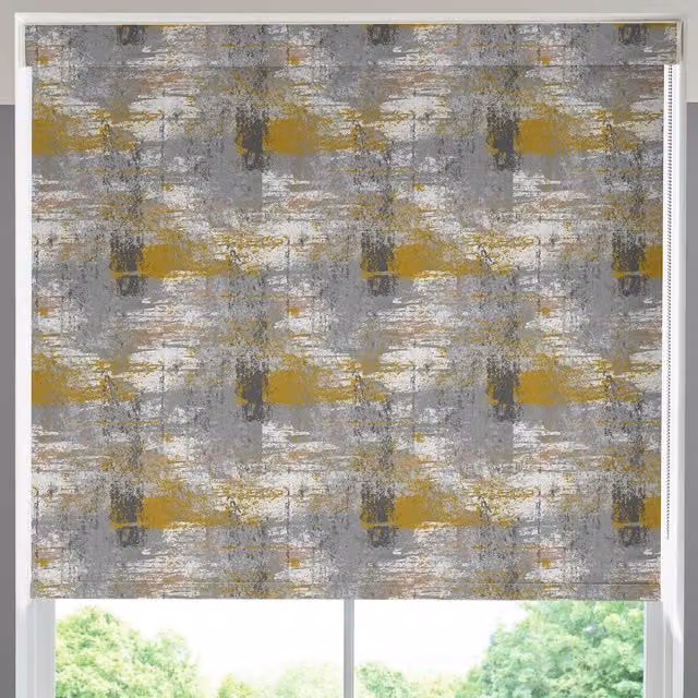 Terrys Nature Graphic Blackout Roller Blind in Gold