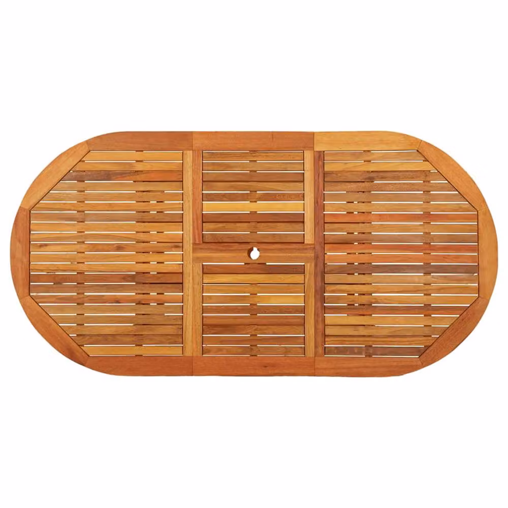 Berkfield Home Extendable Garden Table in Brown Solid Eucalyptus Wood, W/D/H: 200 x 100 x 75 cm – 2