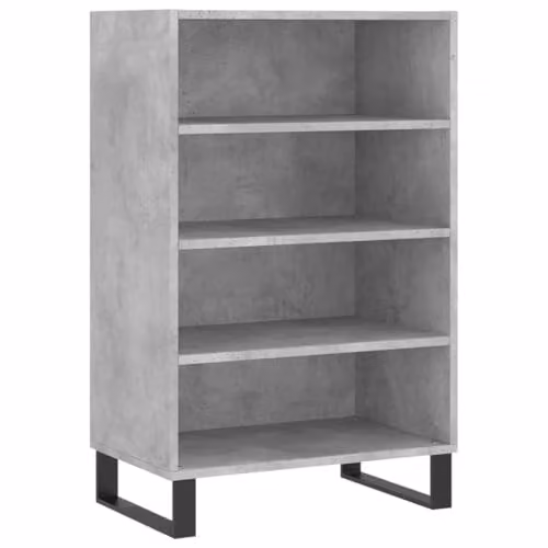 vidaXL Modern Highboard in Grey with Internal Shelves, W/D/H: 57 x 35 x 90 cm – 1