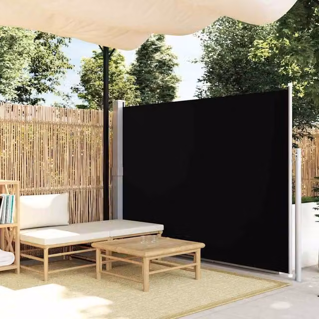 Berkfield Home Patio Retractable Side Awning in Black, W/H: 300 x 170 cm – 1