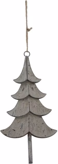 Lemon Pavilion Large Rustic Hanging Metal Tree Decoration, Brown, W: 11 cm, H: 23 cm