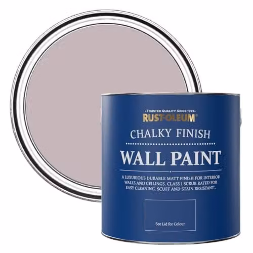 Rust-Oleum Chalky Matt Wall Paint in Purple Lilac Wine, 2.5L – 1