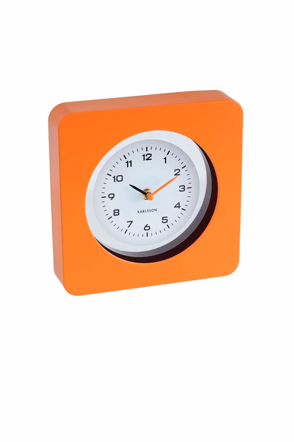 PRESENT TIME Karlsson Vintage Analog Wall Clock in Bright Orange – 3