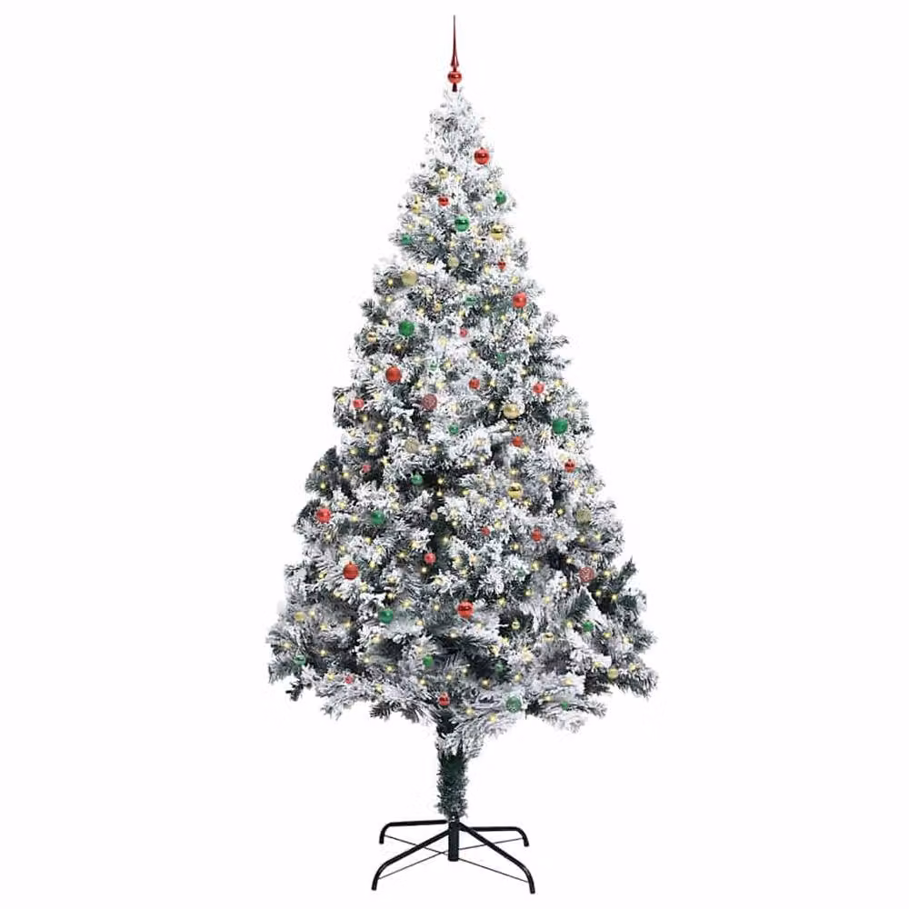 Berkfield Home Artificial Pre-lit Christmas Tree with Ball Set, Green, 400 cm – 3