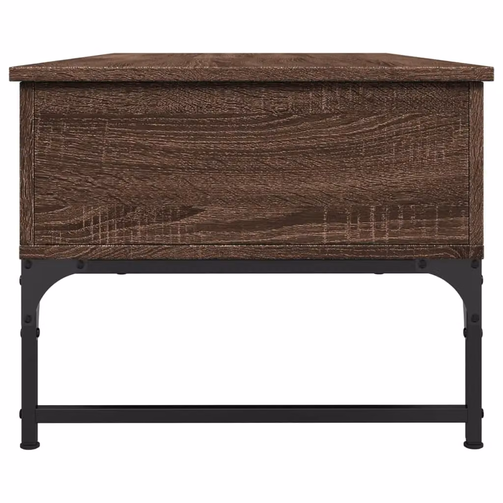 Berkfield Home Brown Oak Coffee Table with Lift Mechanism, W/D/H: 100 x 50 x 40 cm – 3