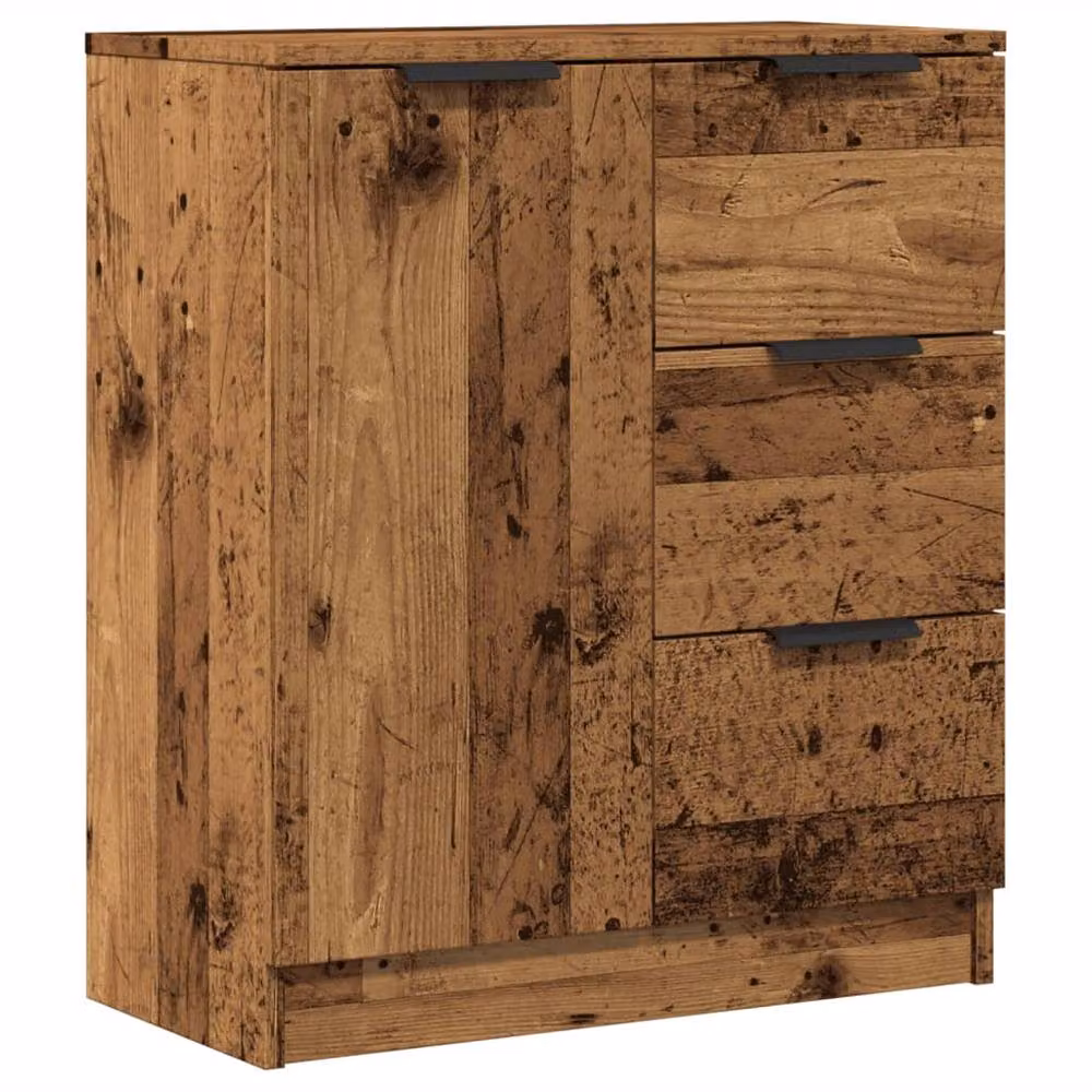 Berkfield Home Rustic Old Wood Sideboard in Brown, W/D/H: 60 x 30 x 70 cm – 3