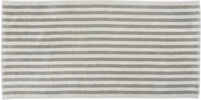 Blomus ARTO Striped Cotton Bath Towel in Desert Sage/Agave Green, W/D/H: 140 x 70 x 70 cm