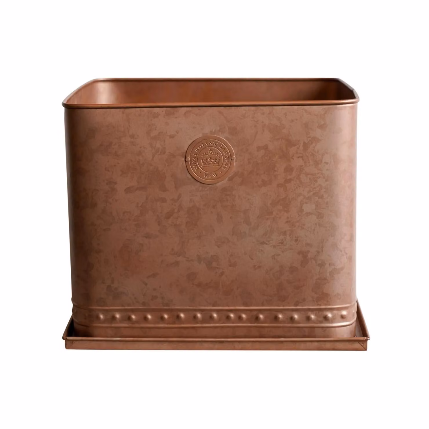 Royal Botanic Gardens Kew Regency Outdoor Planter, Aged Copper Bronze Galvanised Steel, Diameter: 38 cm – 2